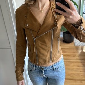 Paige Leather/Suede Jacket size XS